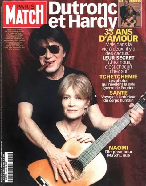 PARIS MATCH N 2649 Françoise Hardy Dutronc Naomi Campbell nue