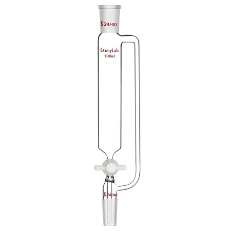 Stonylab 100ml Pressure Equalizing Addition Funnel Borosilicate Glass