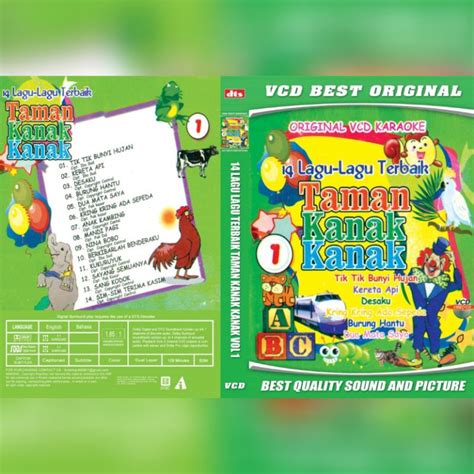 Jual Kaset Lagu Anak Animasi 14 Lagu Terbaik Taman Kanak Kanak 1 2