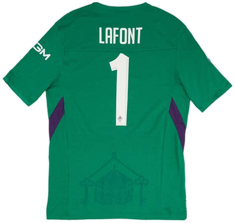 2018 19 Fiorentina Match Issue GK S S Shirt Lafont 1 7 10 L