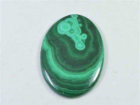 Cts Natural Green Malachite Oval Cabochon Loose Gemstone X X Mm