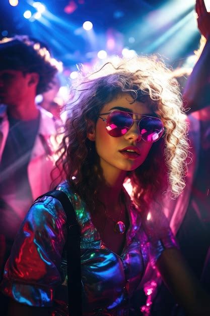 Premium Ai Image Young Woman Dancing At A Rave Party