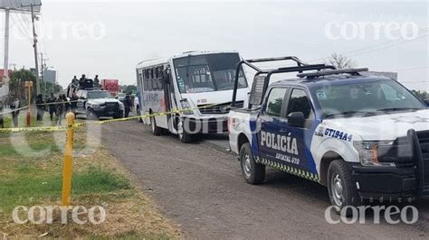 Chofer de transporte público de Irapuato queda grave tras carrera por