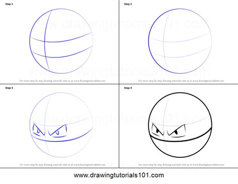 How To Draw Voltorb From Pokemon Go Printable Drawing Sheet By