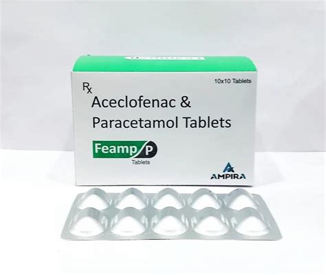 Aceclofenac Mg Paracetamol Mg Tablets At Box Zerodol P