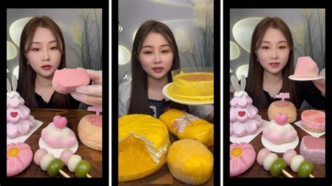 Kwai Desserts Asmr Mochi Crepe Cake Chocolate Lava Puff Cake Asmr