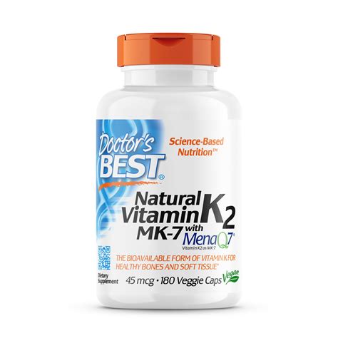 Doctor S Best Natural Vitamin K Mk With Menaq Non Gmo Vegan