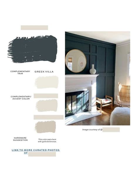 Sherwin Williams Greek Villa Color Palette Interior Design Color