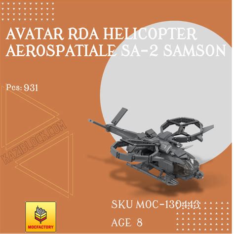 Moc Factory™ 130443 Avatar Rda Helicopter Aerospatiale Sa 2 Samson