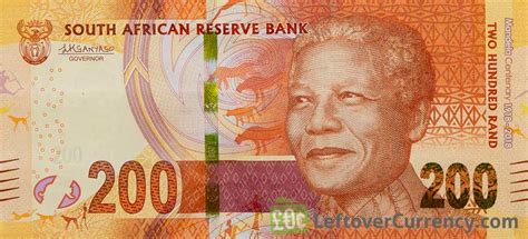 200 South African Rand banknote (Madiba Centenary) - Exchange yours