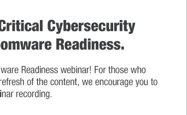 Recording Now Available Critical Nisc Cybersecurity Webinar Focusing