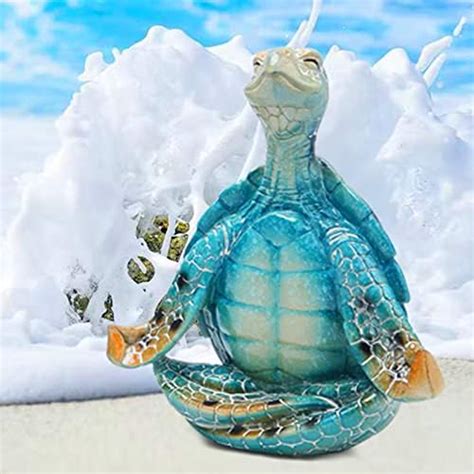 Amazon Meditating Figurine Sea Turtle Figurine Yoga Turtle Sea