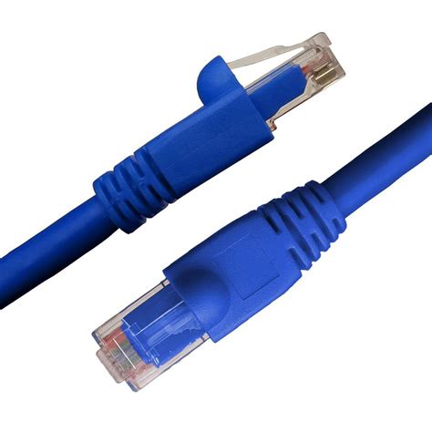 NTW 10 Ft Cat6a Snagless Unshielded UTP Network Patch Cable Blue