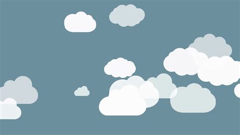 Cartoon Cloud Animation With Loop Motion Background Storyblocks