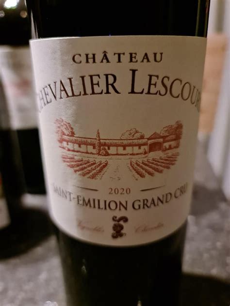 Ch Teau Chevalier Lescours France Bordeaux Libournais St