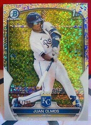 Juan Olmos St Bowman Chrome Speckle Refractor Kc Royals