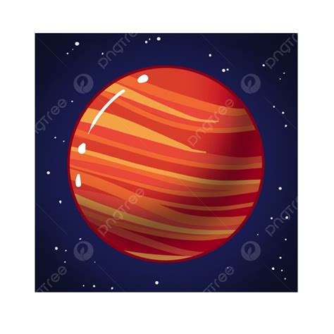 Lindo Planeta Rojo PNG Planetas En El Espacio Planeta Encantador