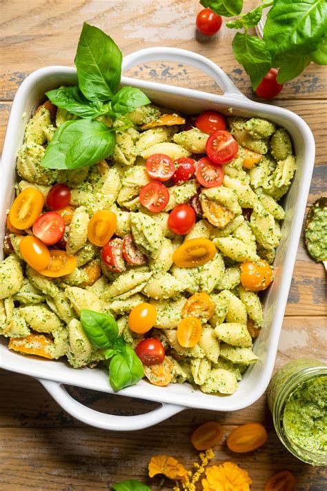 Vegan Pesto Pasta Salad Make It Dairy Free