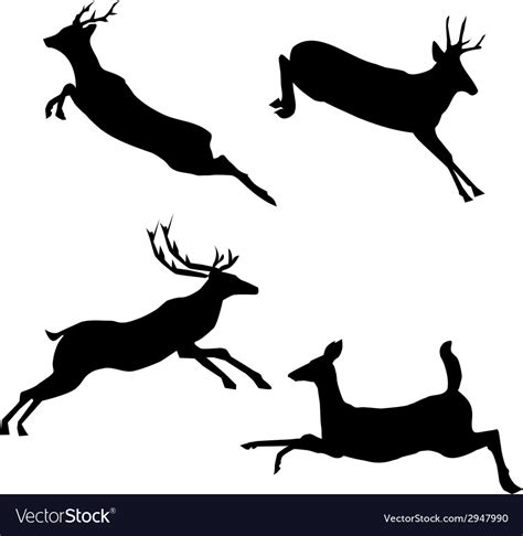 Jumping Deer Vector