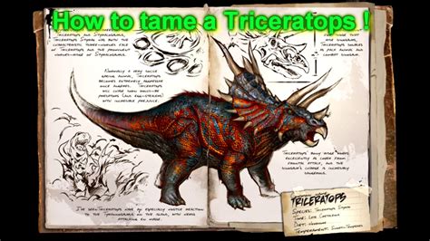 How To Tame A Triceratops Trike Ark Survival Evolved Youtube