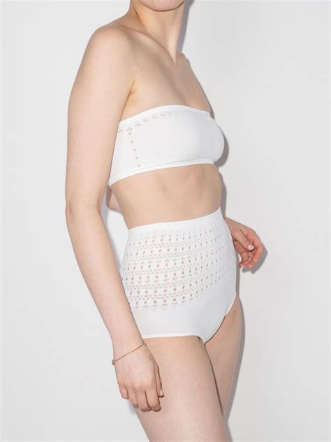 Alaïa cutout knitted bikini Browns