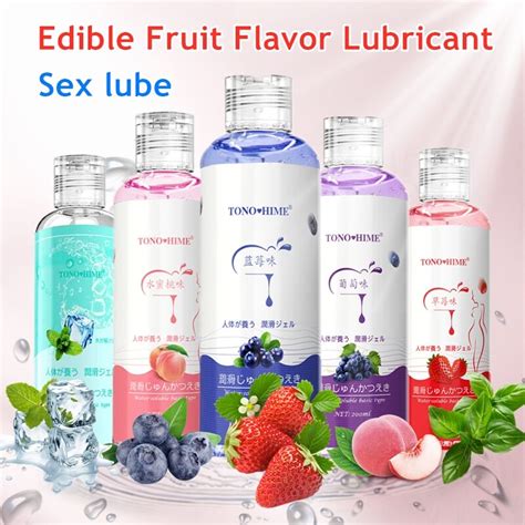 Fruit Flavor Sex Lube Lubricant Gel Water Based Edible Mild Oral Massage Oil NEW EBay