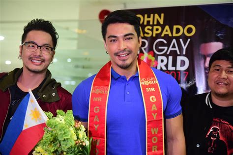 In Photos John Raspado Arrives In Ph After Winning Mr Gay World