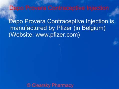 Depo Provera Contraceptive Injection Ppt