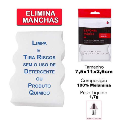 Kit Esponja M Gica Bucha Melamina Branca Tira Manchas Tira Manchas