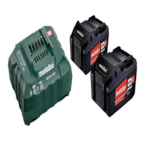 Set De Base 2x4ah Li Power 18v En Boîte En Carton Metabo 685050000