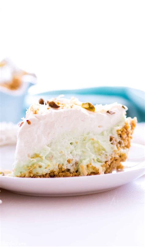 No Bake Pistachio Pudding Cream Pie A Latte Food