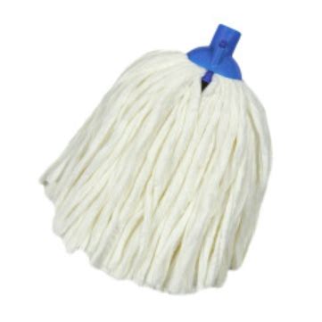 Round Hygiene Spunlace Colour Coded Mop Head With Socket 250g Blue HHMS