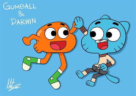 Gumball and Darwin by RadiumIven on DeviantArt