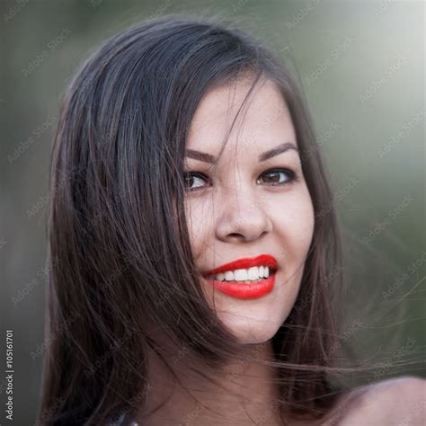 Brunette Woman Stock Foto Adobe Stock