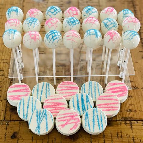 Gender Reveal Treats In 2023 Gender Reveal Cake Pops Gender Reveal