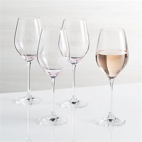 Rosé Wine Glass Set Of 4 Reviews Crate And Barrel Rose Wine Glass Wine Glass Pink Wine