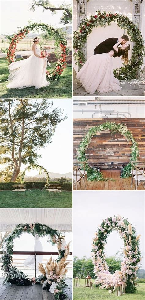 20 Circular Wedding Arches Decoration Ideas - Oh The Wedding Day