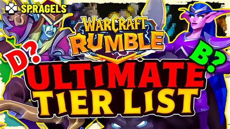 New Warcraft Rumble Tier List All Minis Ranked Youtube