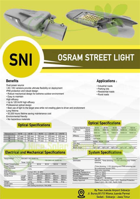 Osram Street Light Nice Solar Energy