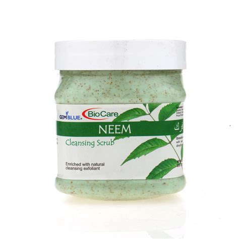 Buy Gemblue Biocare Neem Cleasing Scrub 500 Ml Online Purplle