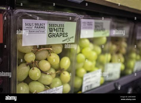 Marks And Spencer Seedless White Grapes In Sale A Store Mands Is A British