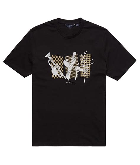 Ben Sherman Black Live Music T Shirt Modfellas Clothing