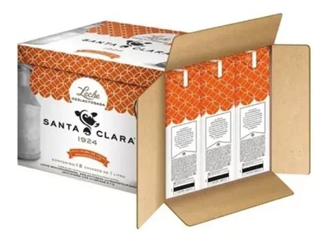 Leche Santa Clara Deslactosada Caja Con 12 Piezas De 1 Litro Meses