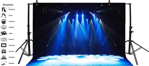 Buy Yeele 7x5ft Free Stage Concert Backdrop Night Show Entertainment