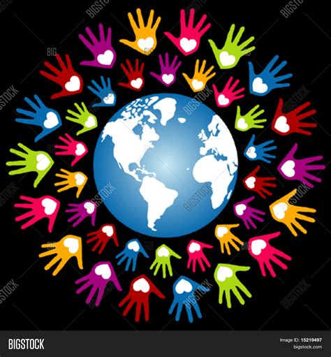 Colorful World Peace Unity Vector Vector And Photo Bigstock
