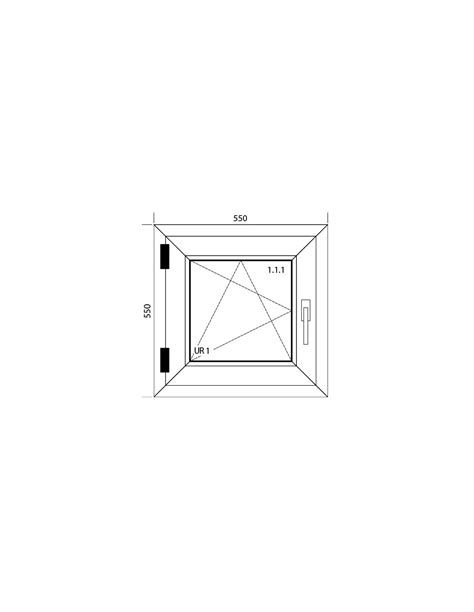 Kunststofffenster PVC Fenster 55 X 55 Cm DREH KIPP Aluplast Ideal 4000