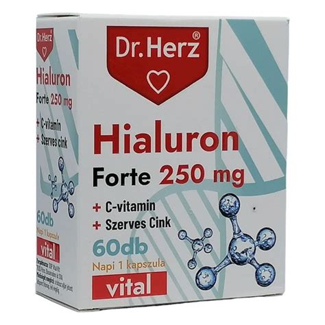 4286 Ft Dr Herz Hialuron Forte 250mg C Vitamin Szerves Cink