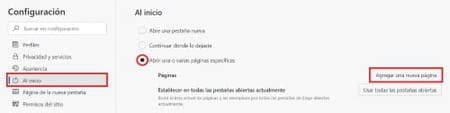 Cómo cambiar la página de inicio de Microsoft Edge
