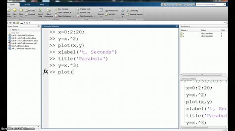 Simple X Y Plot In MATLAB YouTube