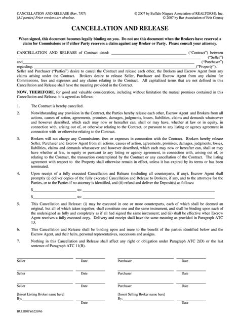 Cancellation And Release Fill Out And Sign Online Dochub
